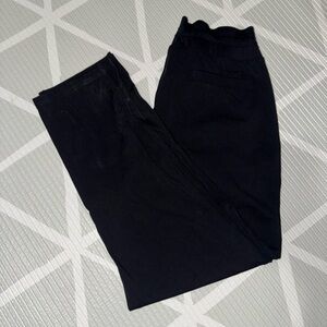 Black cropped Joggers